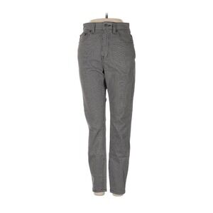 RVCA Women's High Rise Houndstooth Tapered Ankle Pants Size 25 XS Cotton Stretch